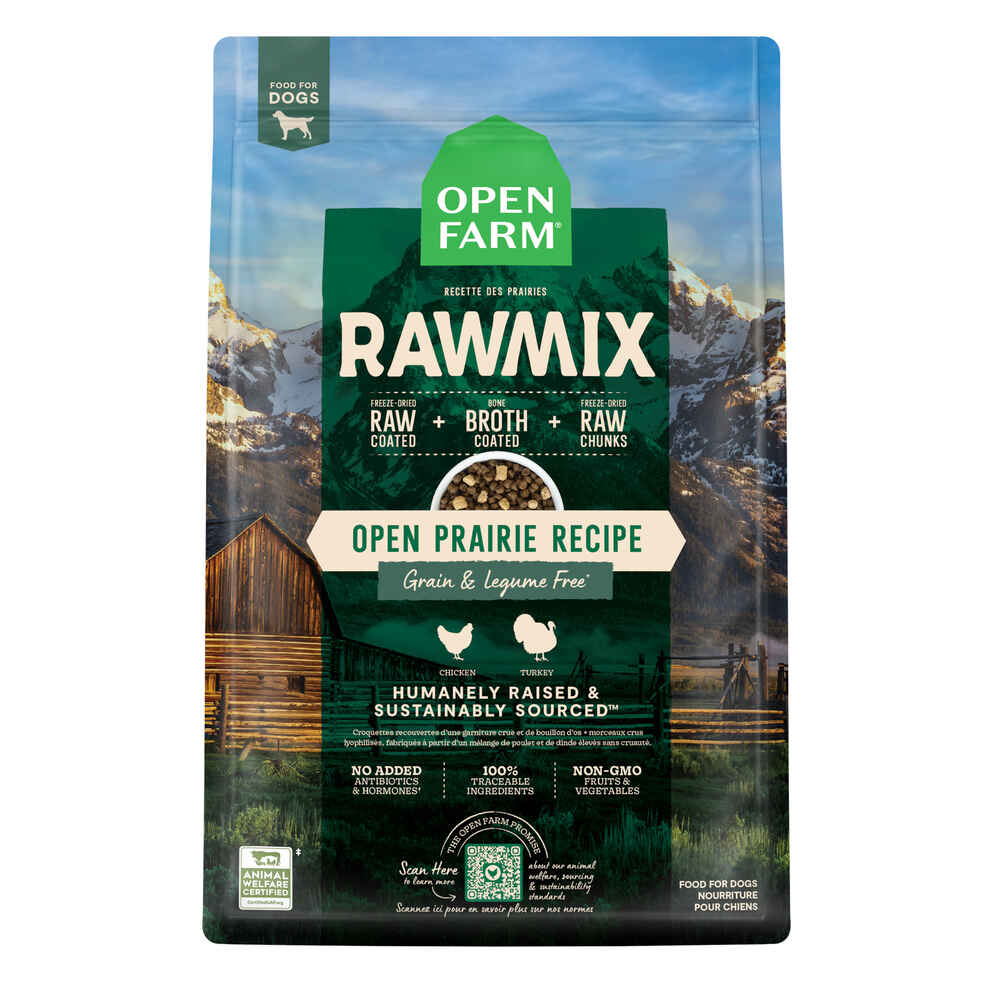 Open Farm RawMix Open Prairie Recipe Grain & Legume Free Dry Dog Food