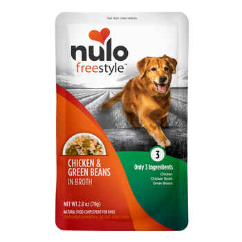 Nulo FreeStyle Chicken & Green Beans in Broth Dog Food Topper 24 2.8oz pouches product detail number 1.0