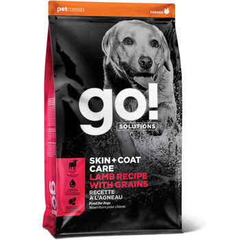 Petcurean Go! Solutions Skin + Coat Care Lamb Recipe With Grains Dry Dog Food 12 lb product detail number 1.0