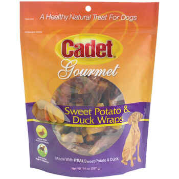Cadet Premium Gourmet Duck and Sweet Potato Wraps Treats 14 ounces product detail number 1.0