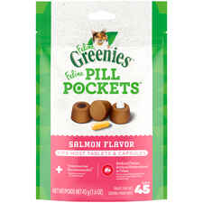 FELINE GREENIES Pill Pockets Salmon Flavor 45 Treats-product-tile