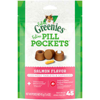 FELINE GREENIES Pill Pockets Salmon Flavor 45 Treats product detail number 1.0