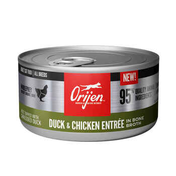 ORIJEN Duck + Chicken Entrée in Bone Broth Wet Cat Food 5.5 oz Can - Case of 12 product detail number 1.0