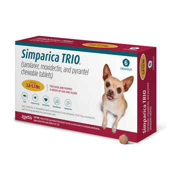 Simparica TRIO 6pk 2.8-5.5lbs Chew product detail number 1.0