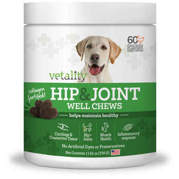 TevraPet Vetality Hip & Joint Chews for Dogs 60 ct product detail number 1.0