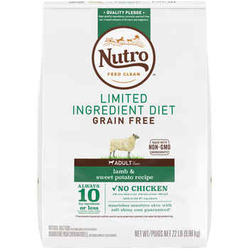 Nutro Limited Ingredient Diet Adult Lamb & Sweet Potato Recipe Dry Dog Food 22 lb Bag product detail number 1.0