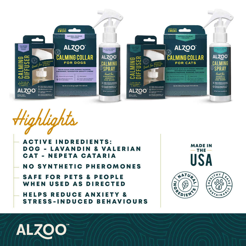 Alzoo Plant-Based Calming Spray for Dogs