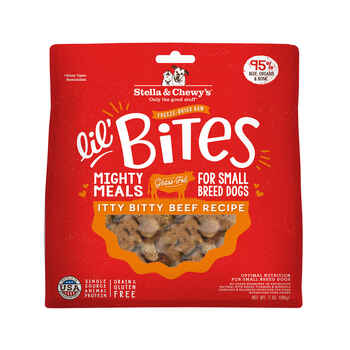 Stella & Chewy's Lil’ Bites Itty Bitty Beef Recipe Freeze-Dried Raw Dog Treat 7 oz product detail number 1.0