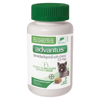 Advantus Oral Flea Treatment Soft Chews for Dogs 7.5 mg 7 ct product detail number 1.0