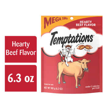 Temptations Hearty Beef Flavor Cat Treats 3 oz