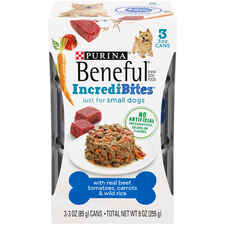 Purina Beneful Small Breed IncrediBites with Beef, Tomatoes, Carrots & Wild Rice Wet Dog Food-product-tile