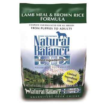 Natural Balance L.I.D. Limited Ingredient Diets Lamb Meal & Brown Rice Formula 4.5 lb product detail number 1.0