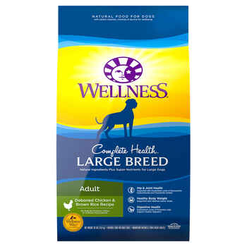 Wellness Complete Health Large Breed Adult Deboned Chicken & Brown Rice Recipe Dry Dog Food 30 lb Bag product detail number 1.0