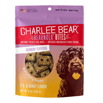 Charlee Bear Bearnola Bites Peanut Butter & Honey Flavor Dog Treats 8oz product detail number 1.0