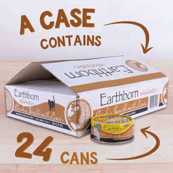 Earthborn Holistic Chicken Jumble with Liver Grain Free Wet Cat Food 5.5 oz Cans - Case of 24