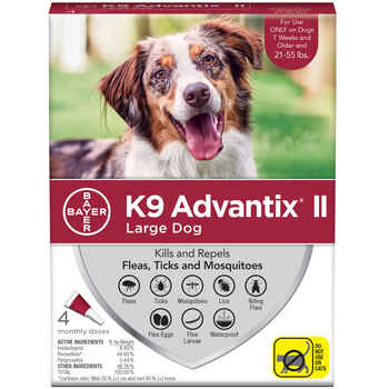 K9 Advantix II 4pk Red Dog 21-55 lbs product detail number 1.0