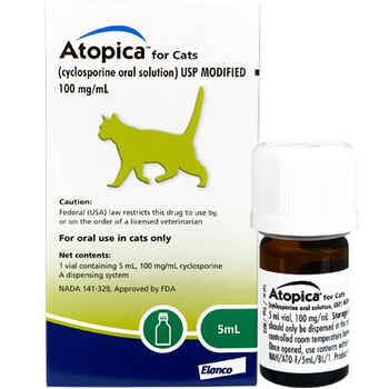 Atopica For Cats 100 mg/ml 5 ml product detail number 1.0