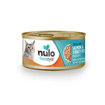 Nulo FreeStyle Minced Salmon & Turkey in Gravy Cat and Kitten Food 3 oz Cans Case of 24 product detail number 1.0