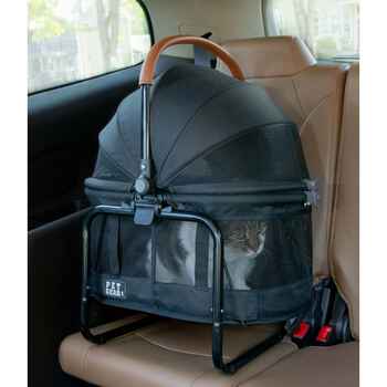 Pet Gear VIEW 360 Booster Travel System - Pet Carrier, Car Seat, & Booster for Small Dogs & Cats - Jet Black