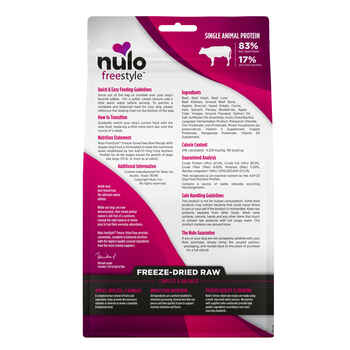 Nulo FreeStyle Freeze-Dried Raw Beef with Apples Dog Food 5 oz