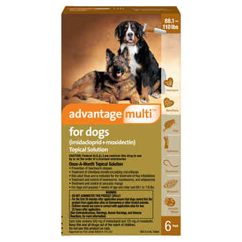 Advantage Multi 6pk Dogs 88-110 lbs product detail number 1.0