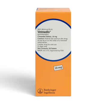 Vetmedin (pimobendan) 10 mg Chewable 50 ct product detail number 1.0