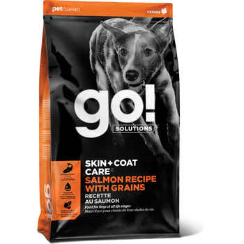 Petcurean Go! Solutions Skin + Coat Care Salmon Recipe With Grains Dry Dog Food 12-lb product detail number 1.0