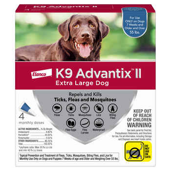 K9 Advantix II 4pk Blue Dog Over 55 lbs product detail number 1.0