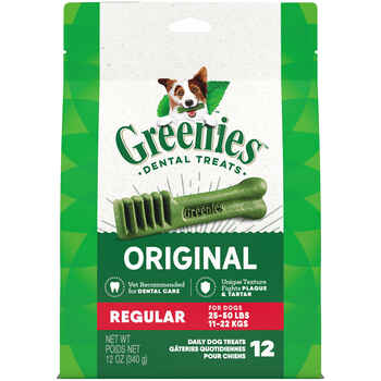 GREENIES Original Regular Natural Dental Dog Treats - 12 oz. Pack (12 Treats) product detail number 1.0