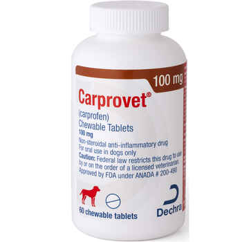 Carprovet Chewable 100mg Tablets 60ct product detail number 1.0