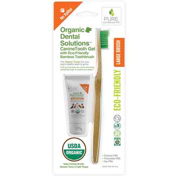 Pure and Natural Pet Organic Dental Solutions Canine Dental Kit Large Brush product detail number 1.0