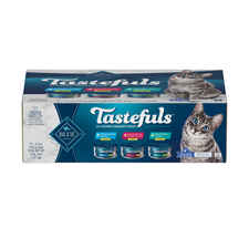 Blue Buffalo Tastefuls Adult Natural Flaked Variety Pack with Tuna, Chicken, and Fish & Shrimp Entrees in Gravy Wet Cat Food-product-tile