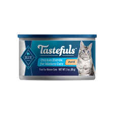 Blue Buffalo BLUE Tastefuls Mature Pate Chicken Entree Wet Cat Food-product-tile