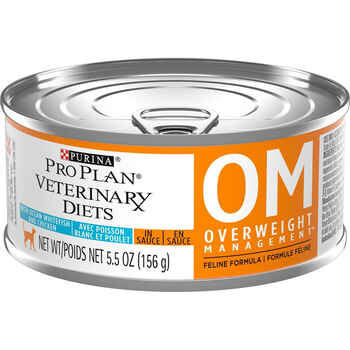 Purina Pro Plan Veterinary Diets OM Overweight Management Feline Formula Wet Cat Food - (24) 5.5 oz. Cans