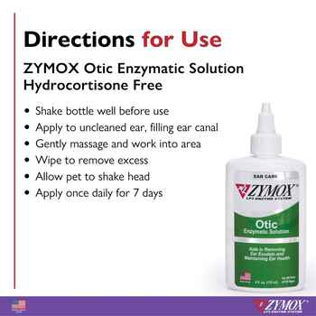 Zymox Otic Enzymatic Solution Hydrocortisone Free 4 oz
