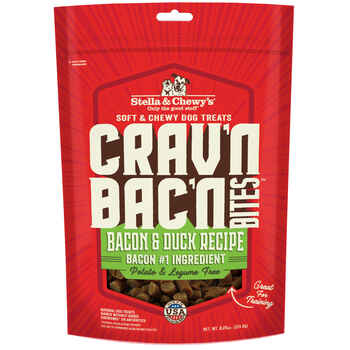 Stella & Chewy's Crav'n Bac'n Bites Bacon & Duck Recipe Dog Treats 8.25 oz product detail number 1.0