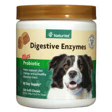 NaturVet Digestive Enzymes Plus Probiotic Soft Chews for Dogs-product-tile