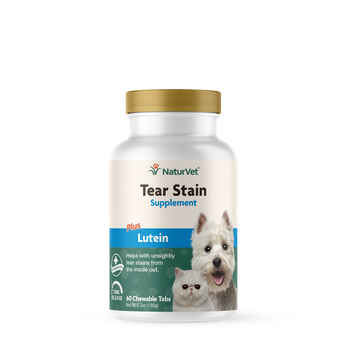 NaturVet Tear Stain Plus Lutein Supplement for Dogs and Cats Chewable Tablets 60 ct product detail number 1.0