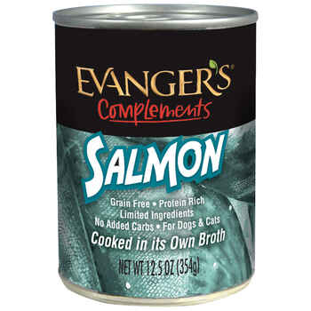 Evangers Grain Free Wild Salmon Canned Dog and Cat Food 12.5 oz, Case of 12 product detail number 1.0