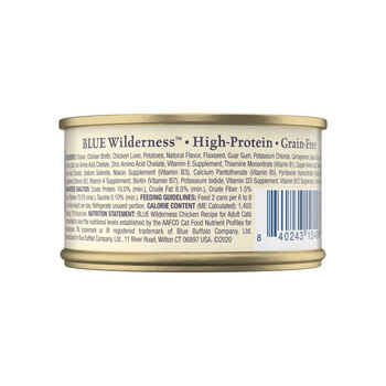 Blue Buffalo BLUE Wilderness Chicken Recipe Adult Wet Cat Food 3 oz Can - Case of 24