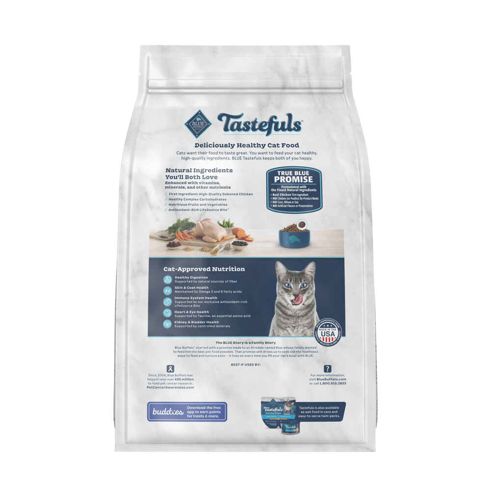 Blue Buffalo Tastefuls Indoor Natural Adult Chicken & Brown Rice Dry Cat Food