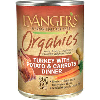 Evangers Organic Turkey with Potato And Carrots Canned Dog Food 12.5-oz, Case of 12 product detail number 1.0