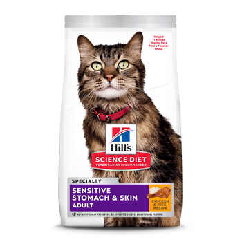 Hill's Science Diet Adult Sensitive Stomach & Skin Chicken Recipe Dry Cat Food - 3.5 lb Bag product detail number 1.0