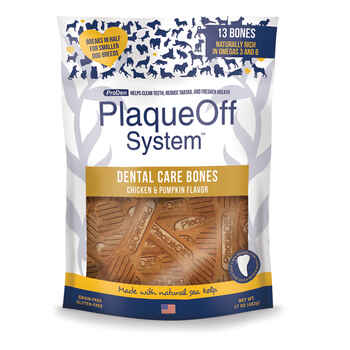 ProDen PlaqueOff System Dental Care Bones with Chicken & Pumpkin Flavor for Dogs 17oz product detail number 1.0