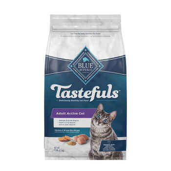Blue Buffalo BLUE Tastefuls Active Adult Chicken and Brown Rice Recipe Dry Cat Food 7 lb Bag product detail number 1.0