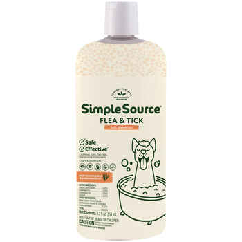 SimpleSource® Flea & Tick Shampoo for Dogs 12oz Bottle product detail number 1.0
