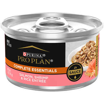 Purina Pro Plan Adult Complete Essentials Salmon, Shrimp & Rice Entree Wet Cat Food 3 oz Cans (Case of 24) product detail number 1.0