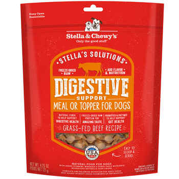 Stella & Chewy's Stella's Solutions Digestive Boost Freeze-Dried Raw Grass-Fed Beef Dinner Morsels Dog Food 4.25 oz Bag product detail number 1.0