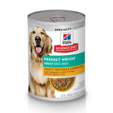 Hill's Science Diet Adult Perfect Weight Hearty Vegetable & Chicken Stew Wet Dog Food - 12.5 oz Cans - Case of 12-product-tile