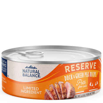 Natural Balance® Limited Ingredient Reserve Duck & Green Pea Recipe Wet Cat Food 5.5 oz Can - Case of 24 product detail number 1.0